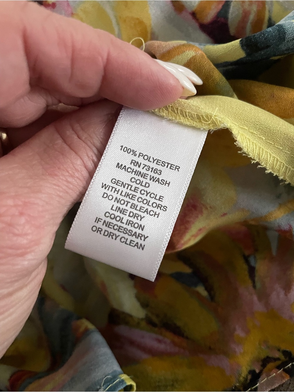 Spense Chartreuse Floral Split-Neck Tunic - Picture 13 of 13